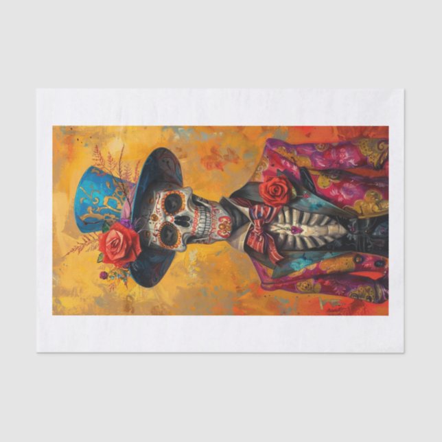 Skeleton Lyfe10 Tissue Paper (Front)