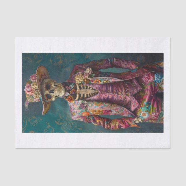 Skeleton Lyfe13 Tissue Paper (Front)