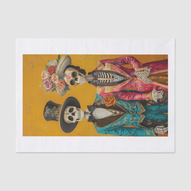 Skeleton Lyfe20 Tissue Paper (Front)