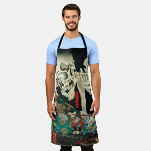 Skeleton manipulated by Witch, Kuniyosh Apron