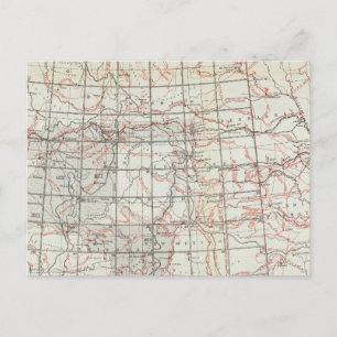 Skeleton Map Postcard