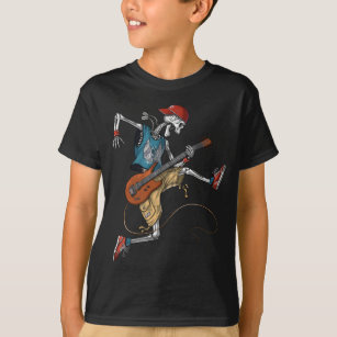 Skeleton Metal Guitarist T-Shirt