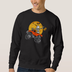 Skeleton Monster Truck Moon Candy Toddler Boys Hal Sweatshirt