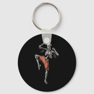 Skeleton Muay Thai Boxing Karate Kickboxing Martia Key Ring