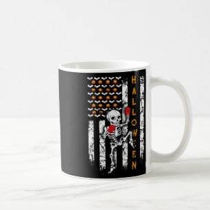 Skeleton Muay Thai Halloween Kickboxing Mma Us Fla Coffee Mug