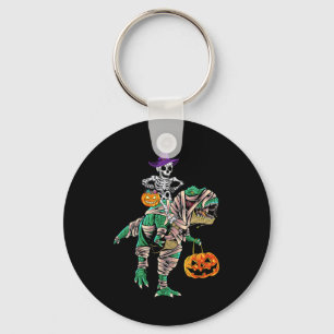 Skeleton Mummy Dinosaur T Rex Halloween For Boys K Key Ring