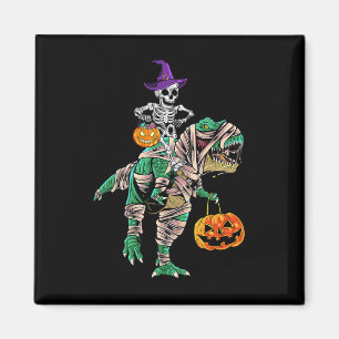 Skeleton Mummy Dinosaur T Rex Halloween For Boys Magnet