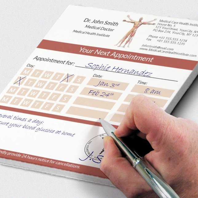 Skeleton Muscles Human Body Medical Appointment Notepad (Creator Uploaded)