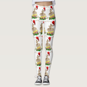 skeleton nightmare christmas leggings