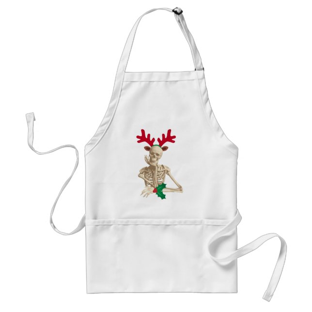 skeleton nightmare christmas standard apron (Front)