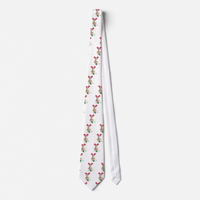 skeleton nightmare christmas tie (Front)