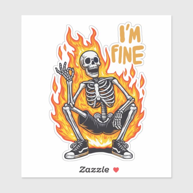 Skeleton On Fire, I'm Fine (Sheet)