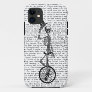 Skeleton on Unicycle iPhone 11 Case