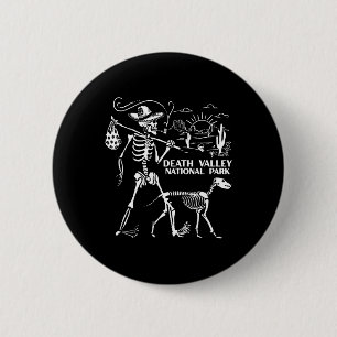 Skeleton Park Hiking Death Valley National Park 6 Cm Round Badge