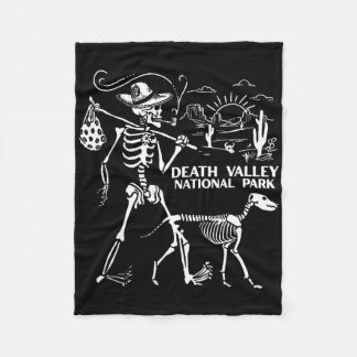 Skeleton Park Hiking Death Valley National Park Fleece Blanket