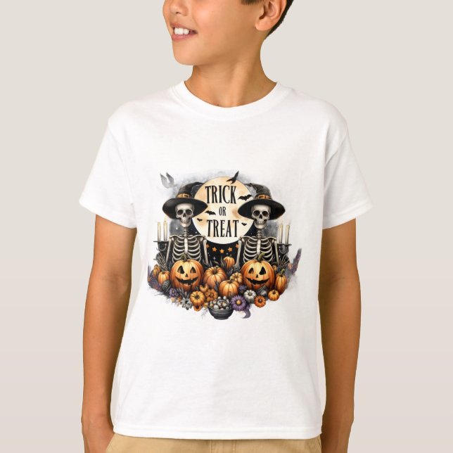 Skeleton Party Kids Tshirt (Front)