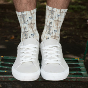 Skeleton Pattern Halloween Socks