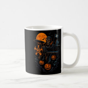 Skeleton Pilot Art Halloween Creepy Aeroplane For Coffee Mug