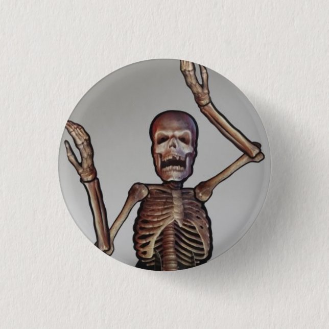 "Skeleton" Pinback Button (Front)