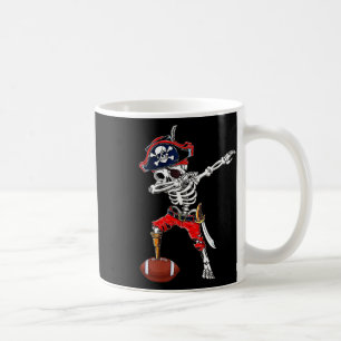 Skeleton Pirate &amp; Football Ball Halloween Cost Coffee Mug