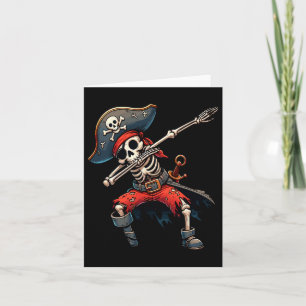 Skeleton Pirate Kids Card