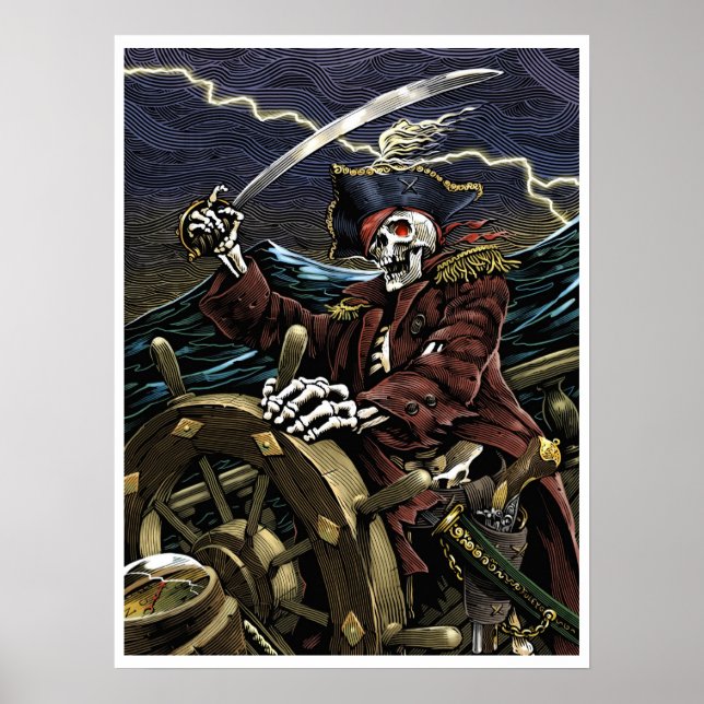 Skeleton Pirate Poster (Front)