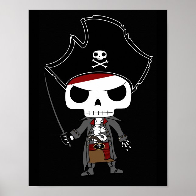 Skeleton Pirate Poster (Front)