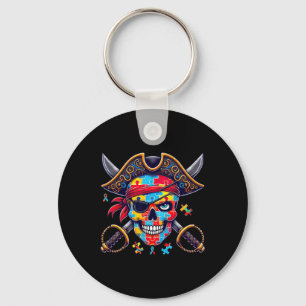 Skeleton Pirate Skull Halloween Mens Womens Kids  Key Ring