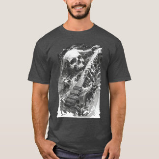 Skeleton playing guitar Rock Shredding Guitar 1 1  T-Shirt