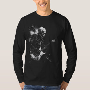 Skeleton playing guitar ,Rock Star Shredding Guita T-Shirt