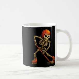 Skeleton Playing Ice Hockey Player Halloween Costu Coffee Mug