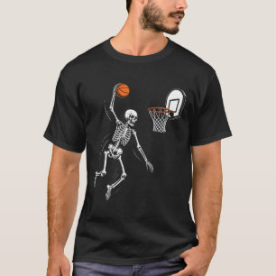 Skeleton Playing Sketll Funny Halloween Men Boy Ki T-Shirt