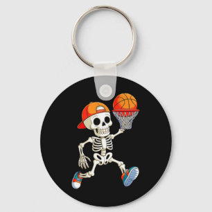 Skeleton Playing Sketll Halloween Costume Funny Me Key Ring