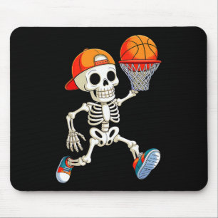 Skeleton Playing Sketll Halloween Costume Funny Me Mouse Pad