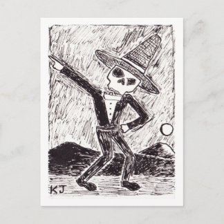 Skeleton postcards