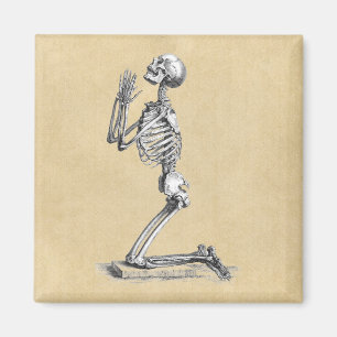 Skeleton Praying Magnet