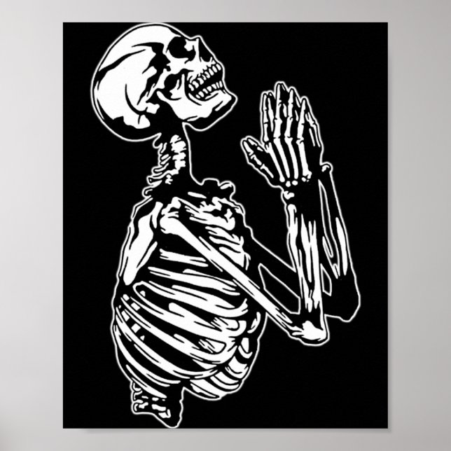 Skeleton Praying Performance Poster (Front)