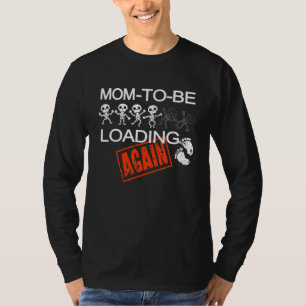 skeleton pregnancy halloween mum loading expecting T-Shirt