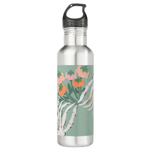 Skeleton Pumpkin Bouquet Halloween    710 Ml Water Bottle