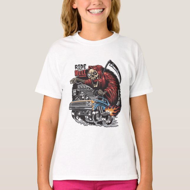 Skeleton racing T-Shirt (Front)
