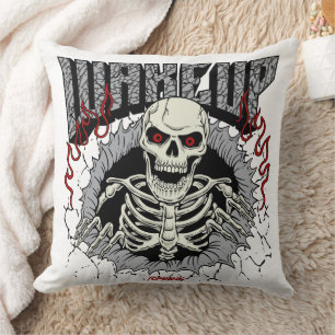 Skeleton Resurgence Poster Cushion
