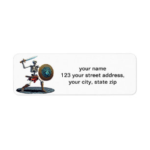 skeleton return address label