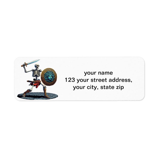skeleton return address label (Front)