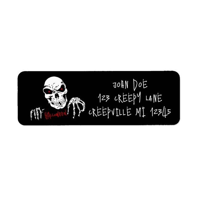 Skeleton Return Address Label (Front)