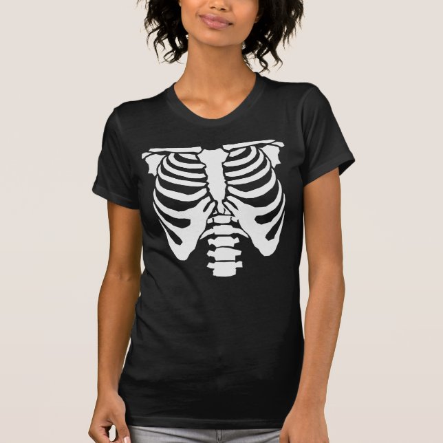SKELETON - Rib Cage and Spinal Chord T-Shirt (Front)