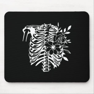 Skeleton Rib Cage Flower Easy Halloween Costume 1 Mouse Pad