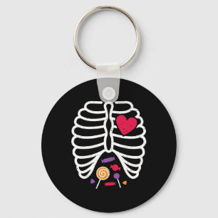 Skeleton Rib Cage Funny Halloween Boys Girls  Key Ring