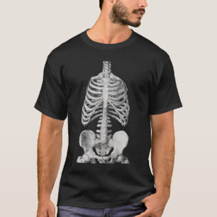 Skeleton Rib Cage Gifts Men Women Halloween Costum T-Shirt