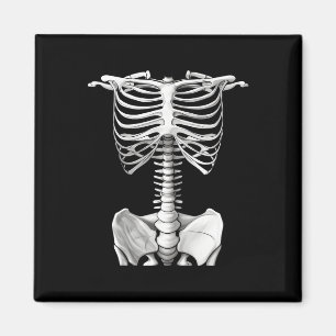 Skeleton Rib Cage Halloween Costume Gifts For Men Magnet