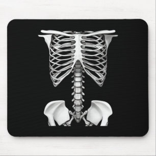 Skeleton Rib Cage Halloween Costume Gifts For Men Mouse Pad